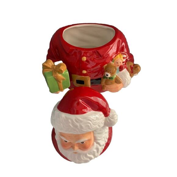 Martha Stewart 13” Santa Cookie Jar Vintage Macy’s Holiday Christmas 2011 - Picture 7 of 16